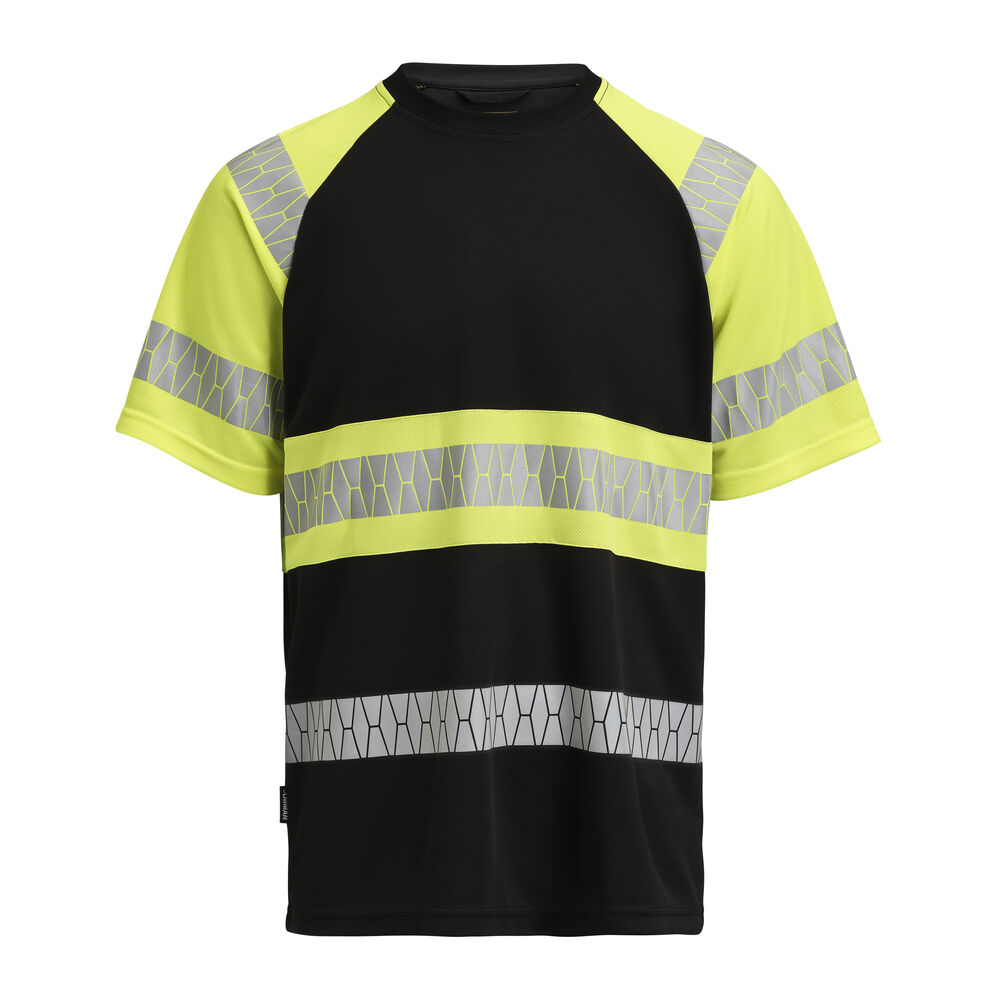 Jobman - 5226 T-shirt Hi-Vis - Zwart/Geel