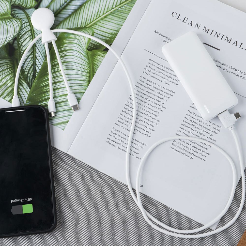 3199 | Xoopar Mr. Bio Powerbank and Cable pack 7000mAh