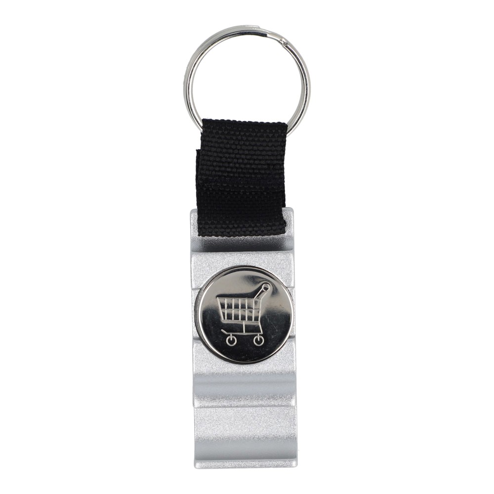3-in-1 flesopener sleutelhanger - Zilver