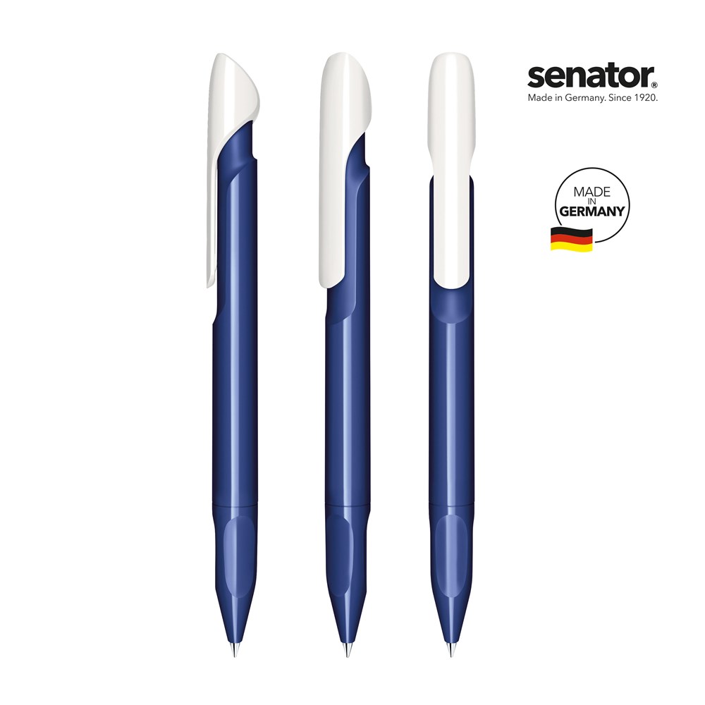 senator® Evoxx Polished Recycled Druckkugelschreiber - blauw 2757