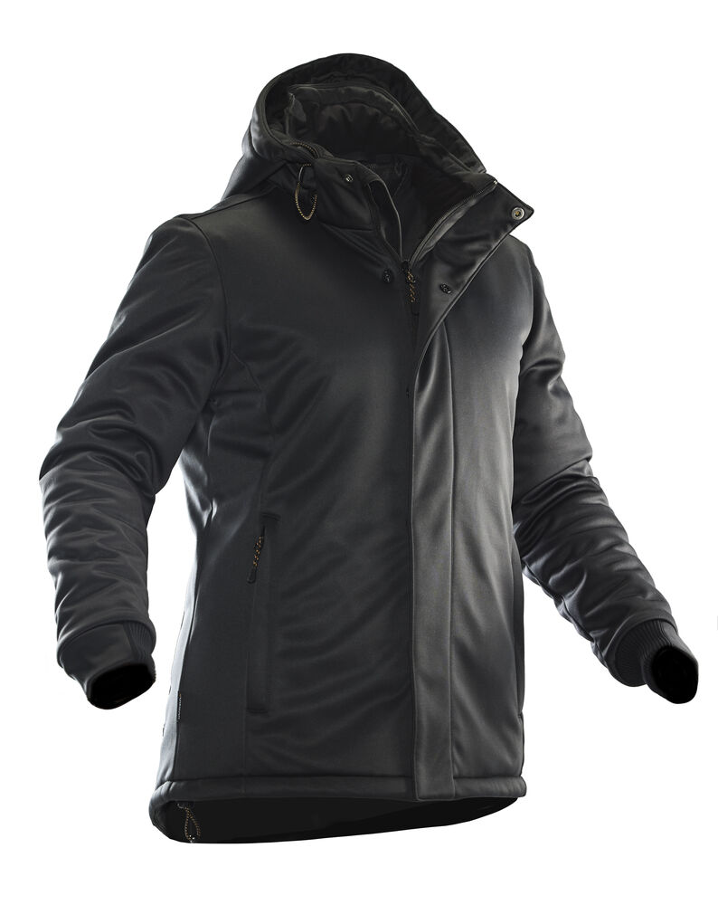 Jobman - 1041 Women's Winter Jacket Softshell Donkergrijs XXL