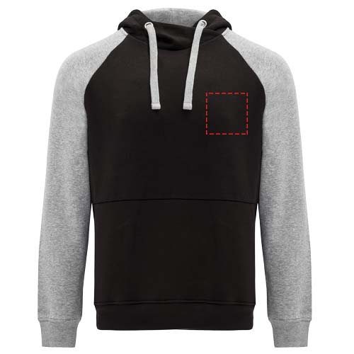 Badet 280 g/m² unisex tweekleurige hoodie