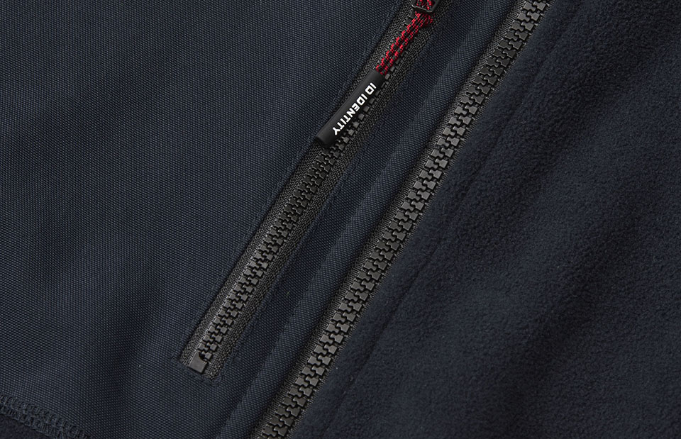Bonded fleece jas