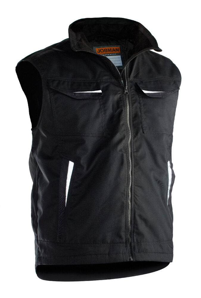 Jobman - 7517 Service Vest Lined Zwart XL