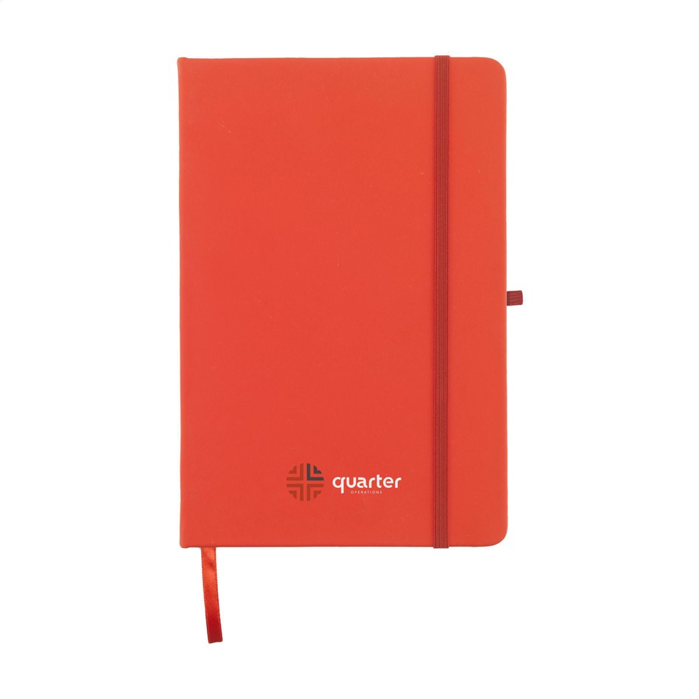 Porta RPET Notebook A5 notitieboek - rood (± PMS 185C)