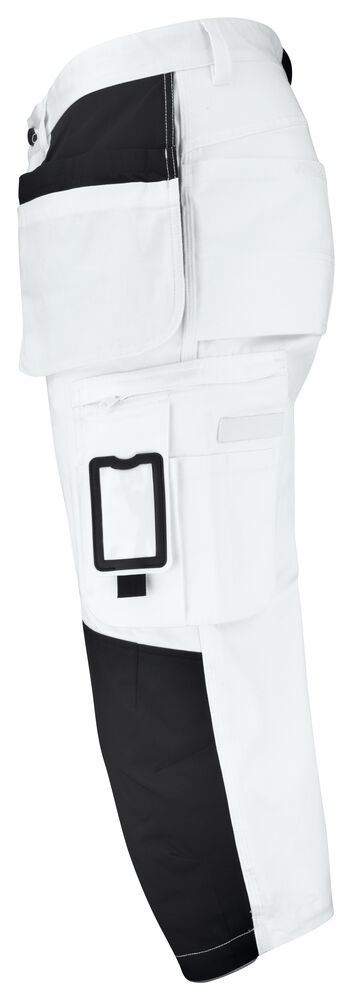Jobman - 2133 Painters' Long Shorts Wit/Zwart 100