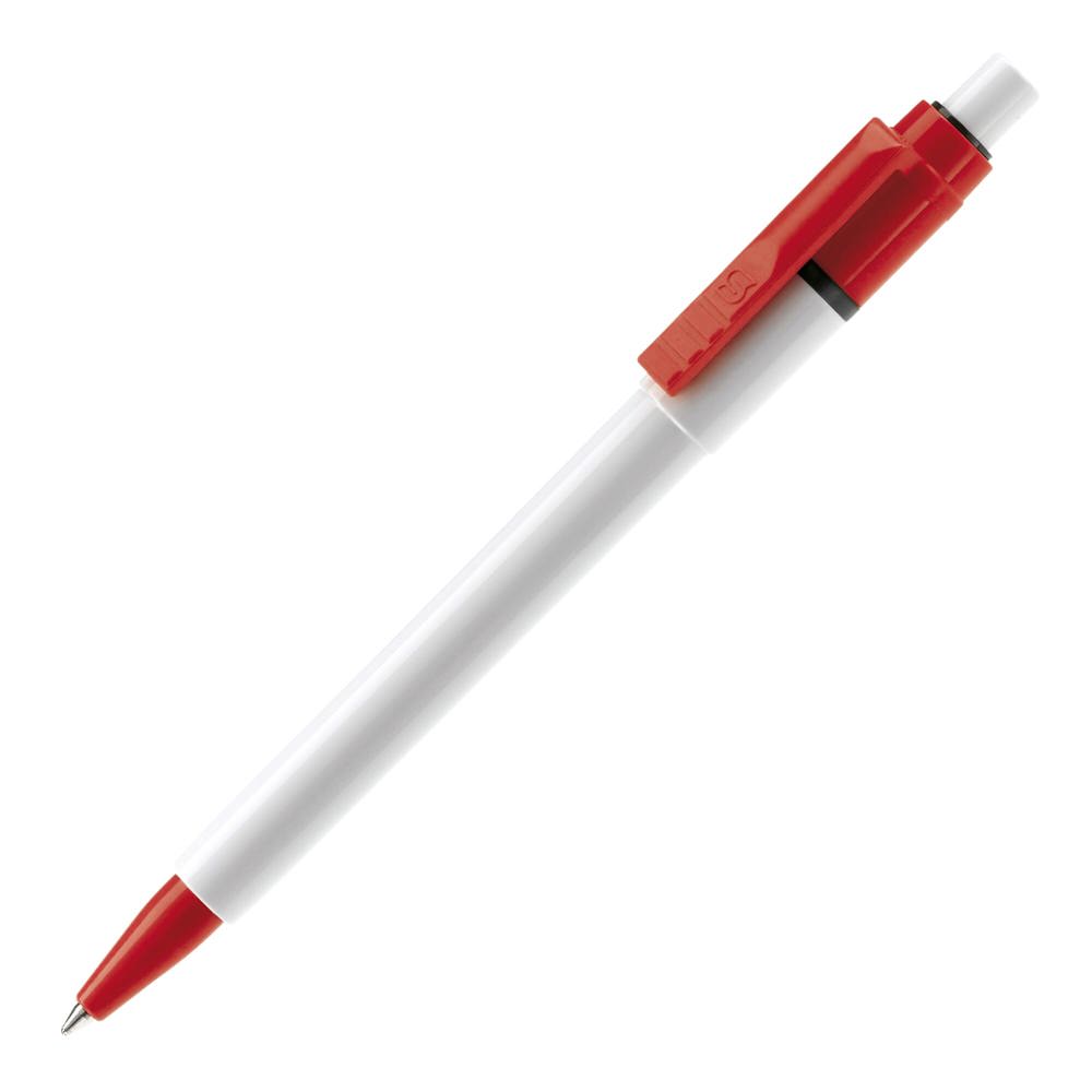 Balpen Baron Colour hardcolour - Wit / Rood