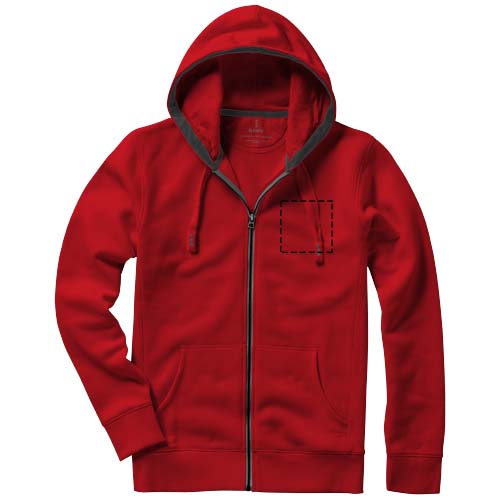 Arora 300 g/m² unisex hoodie met ritssluiting
