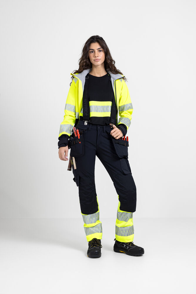 Jobman - 5226 T-shirt Hi-Vis Zwart/Geel 4XL