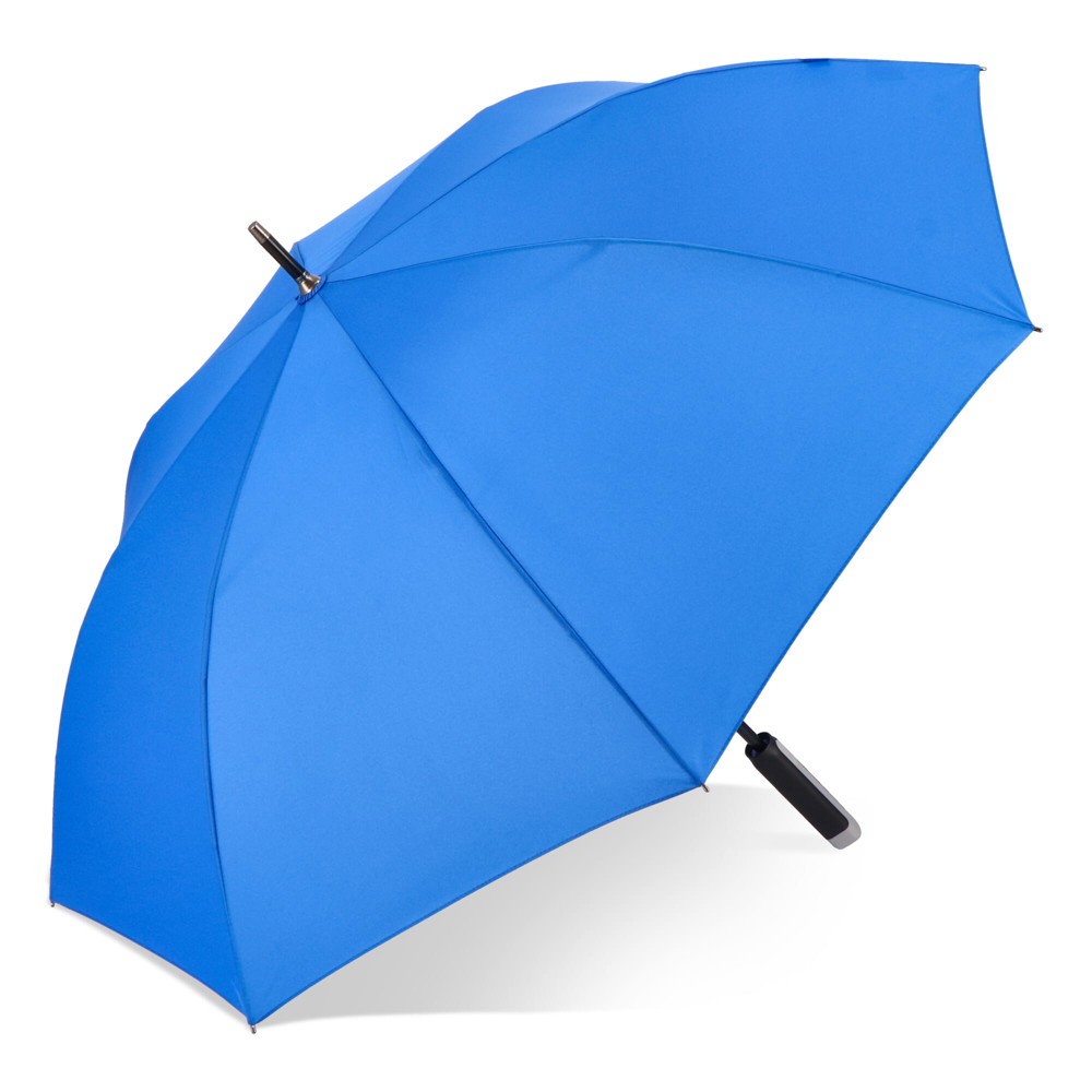 Emerantia 190T Pongee 23" Stokparaplu Auto open - blauw