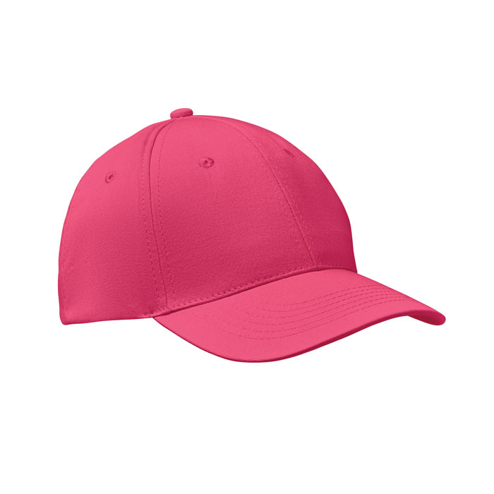 BASIE APOLLO - 6 panelen baseballpet 160g/m² - Fuchsia