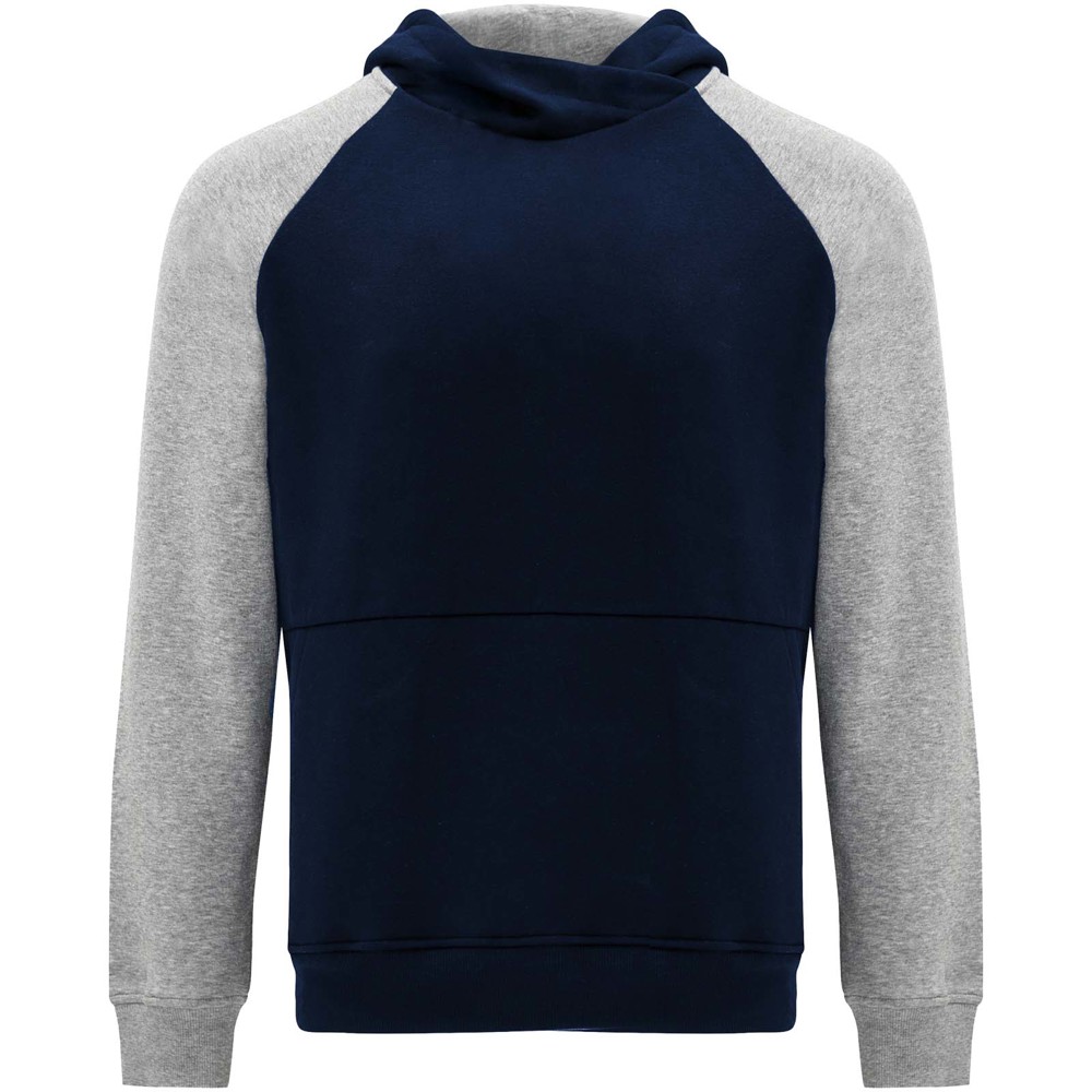 Badet 280 g/m² tweekleurige kinderhoodie - Marineblauw, Gemêleerd grijs