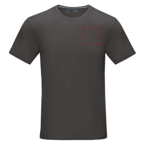 Azurite heren T-shirt met korte mouwen biologisch textiel