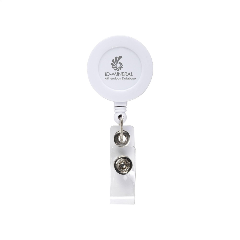 BadgeClip badgehouder - wit (± PMS White)