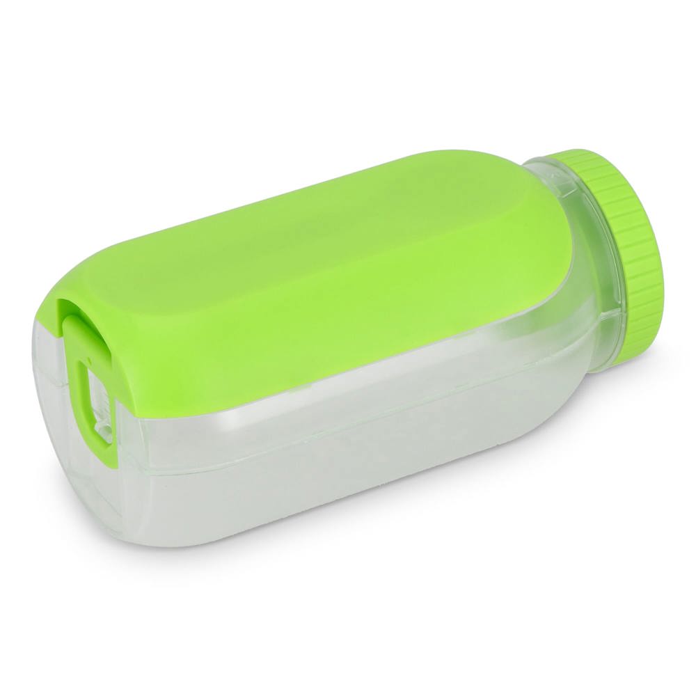 Alles-in-één Lunchkom met Sausvakje en Lepel-Vork - lichtgroen