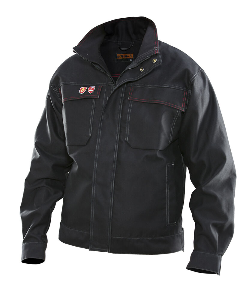 Jobman - 1091 Jacket Flame Retardant - Zwart