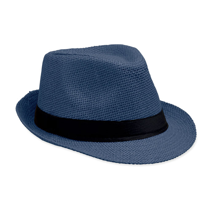 BOOWIE - Papieren strohoed - blauw