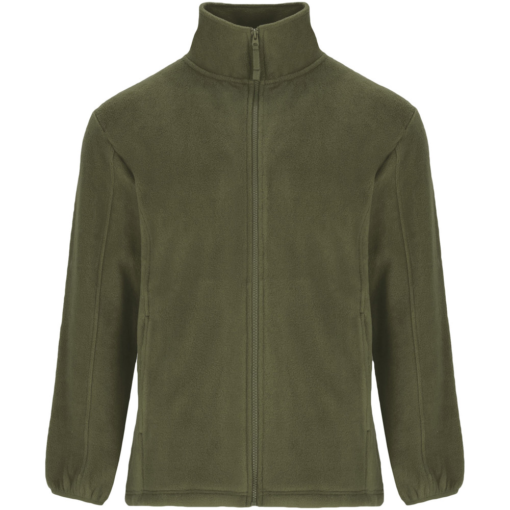 Artic fleece herenjack met volledige rits - Pijnboomgroen
