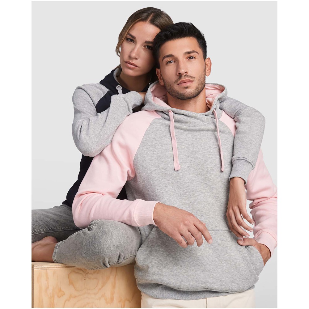 Badet 280 g/m² unisex tweekleurige hoodie