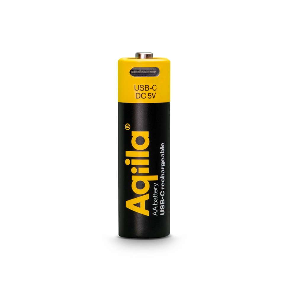 Aqiila Oplaadbare USB-C Batterijen AA 2000mAh 4-pack