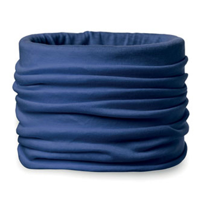 DARIA - Multifunction scarf, microfiber - blauw