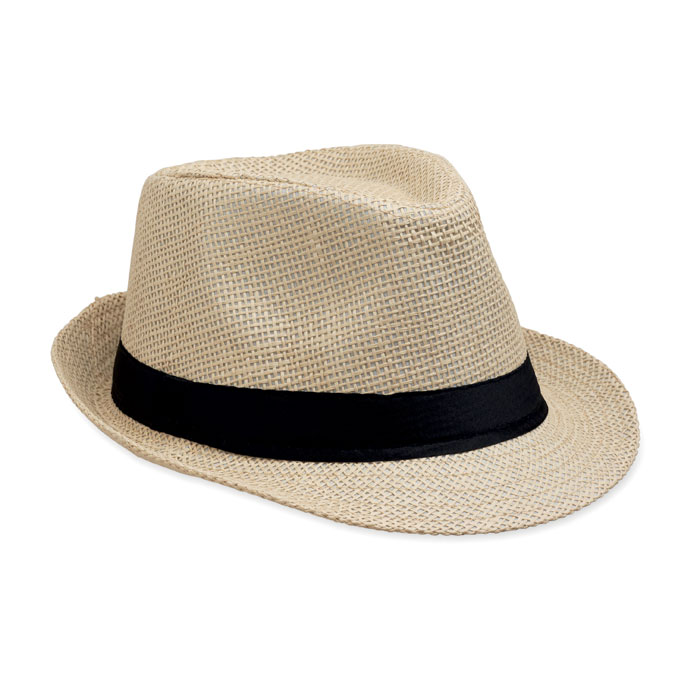 BOOWIE - Papieren strohoed - beige