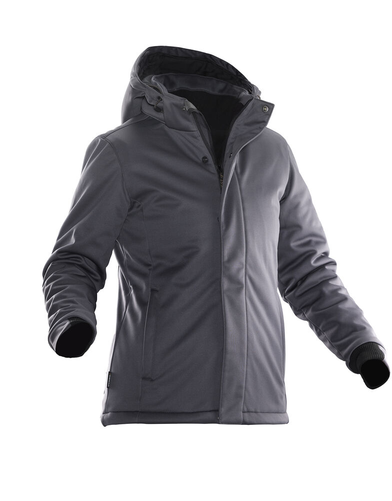 Jobman - 1041 Women's Winter Jacket Softshell Donkergrijs XXL