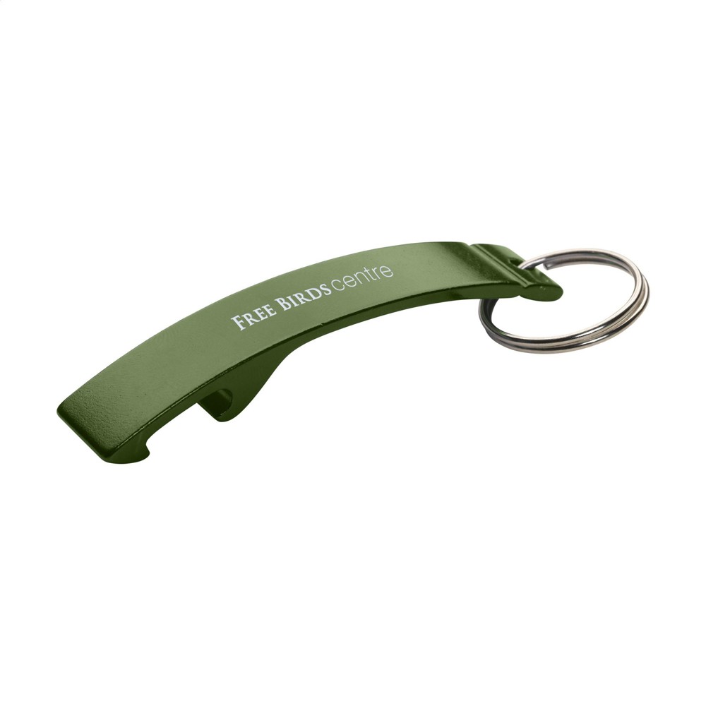 Alu Opener sleutelhanger - groen (± PMS 4215)