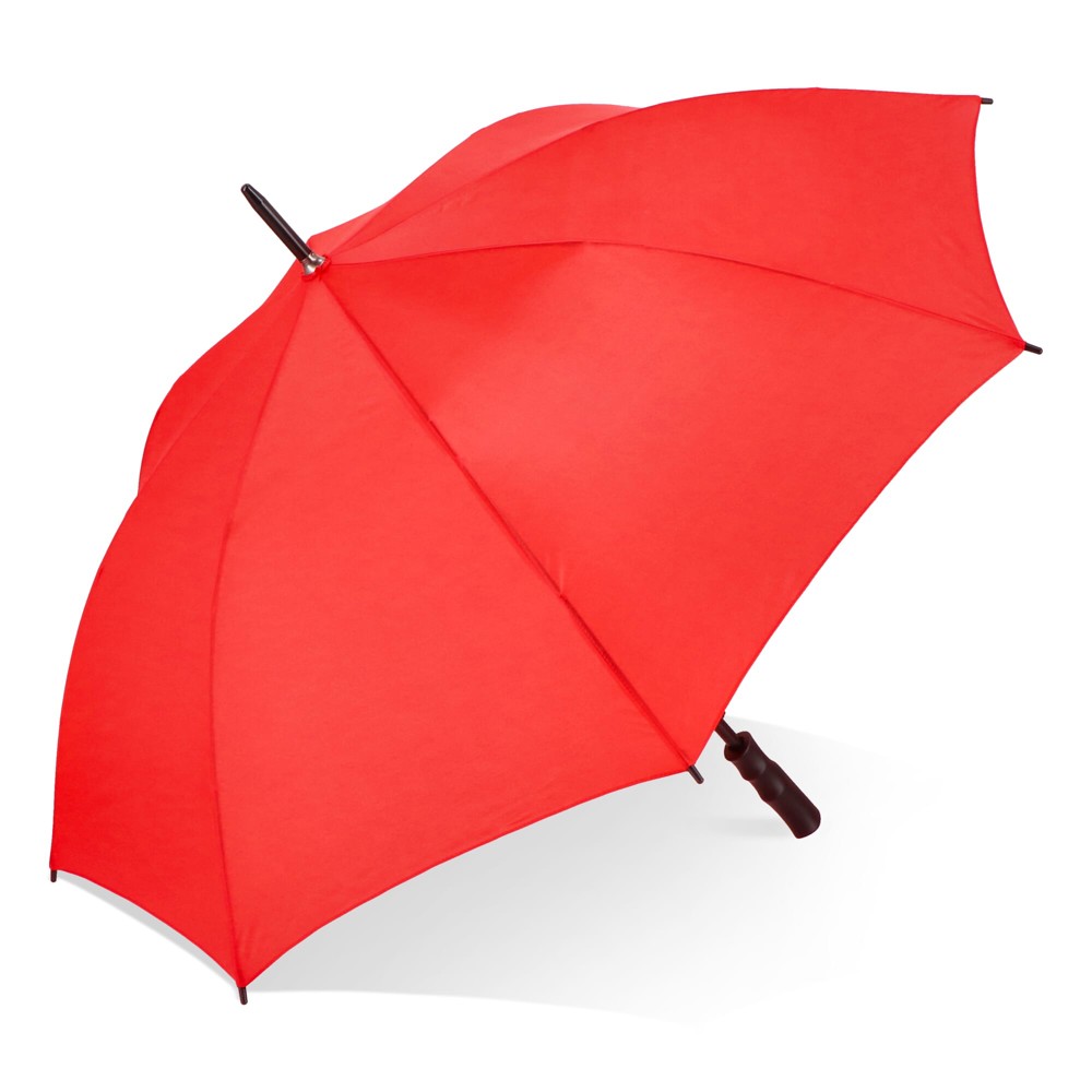 Bosco 190T Polyester 23" Stok paraplu Auto open - rood