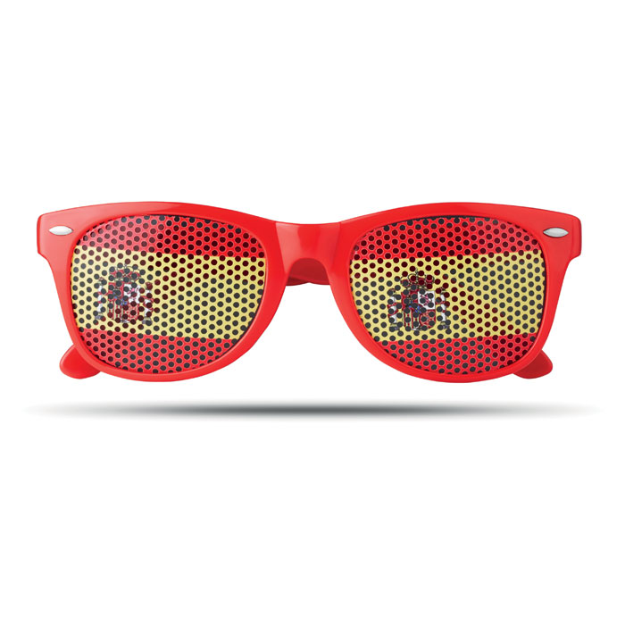 FLAG FUN - Zonnebril met vlag - rood