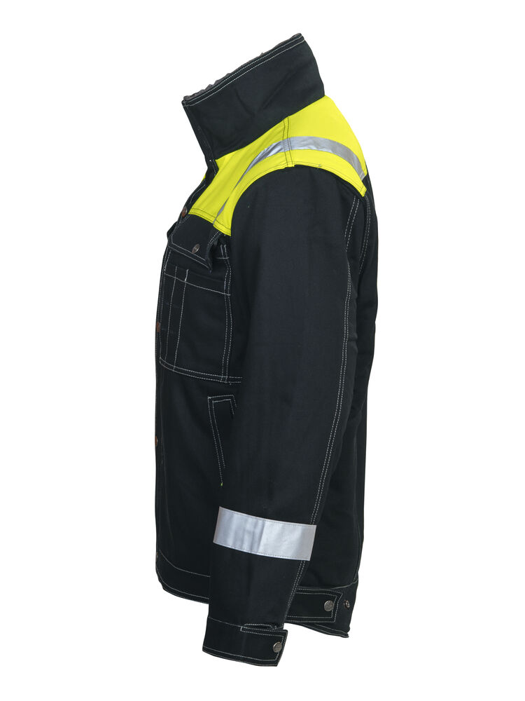 Jobman - 1179 Winter Jacket Zwart/Geel S
