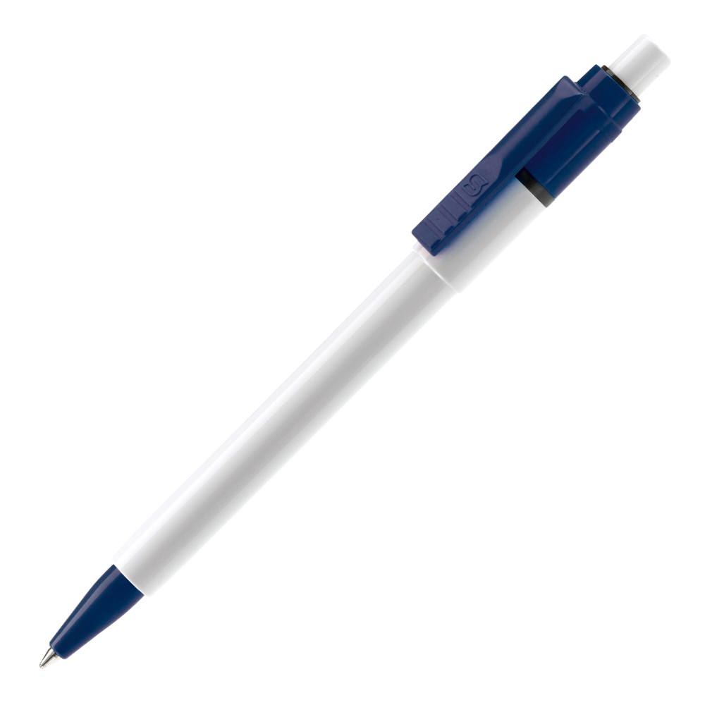 Balpen Baron Colour hardcolour - Wit / Donkerblauw