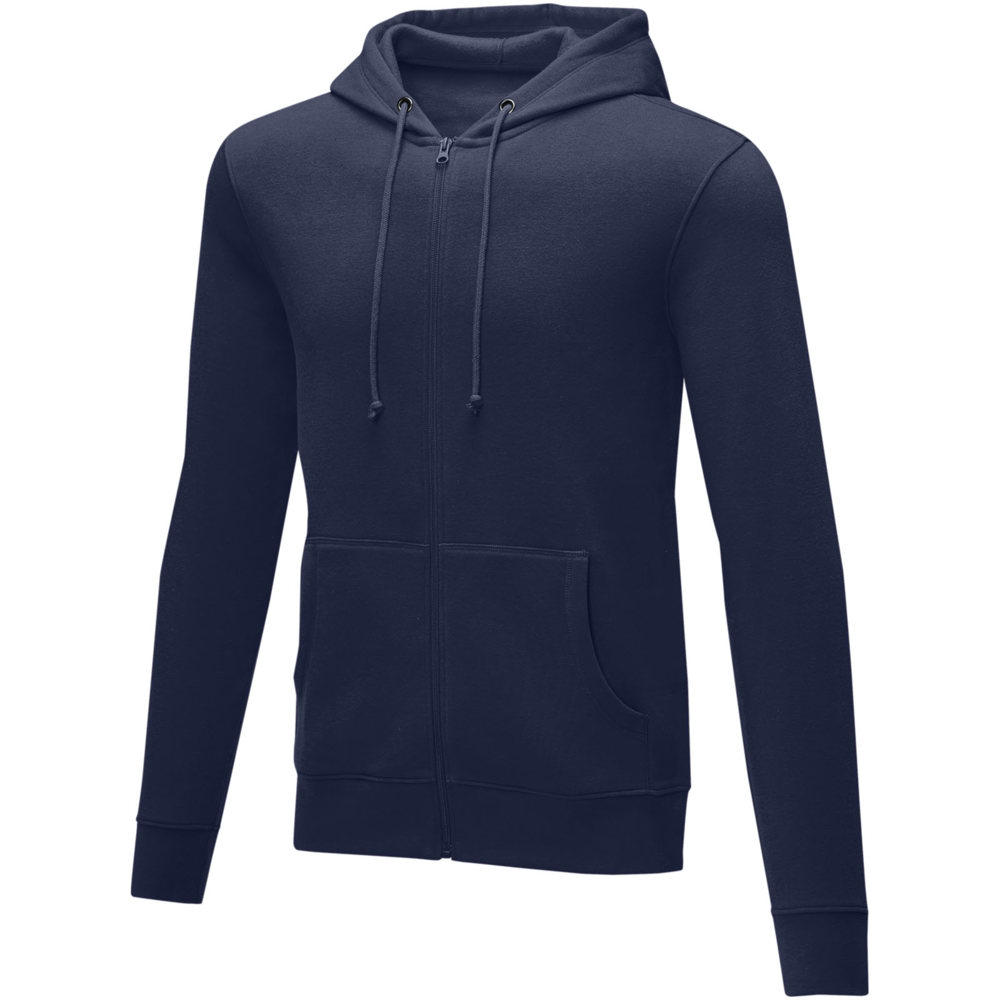 Charon 240 g/m² heren hoodie met ritssluiting - Marineblauw