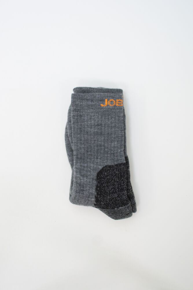 Jobman - 9598 Merino Sock Heavy Donkergrijs/Zwart 37