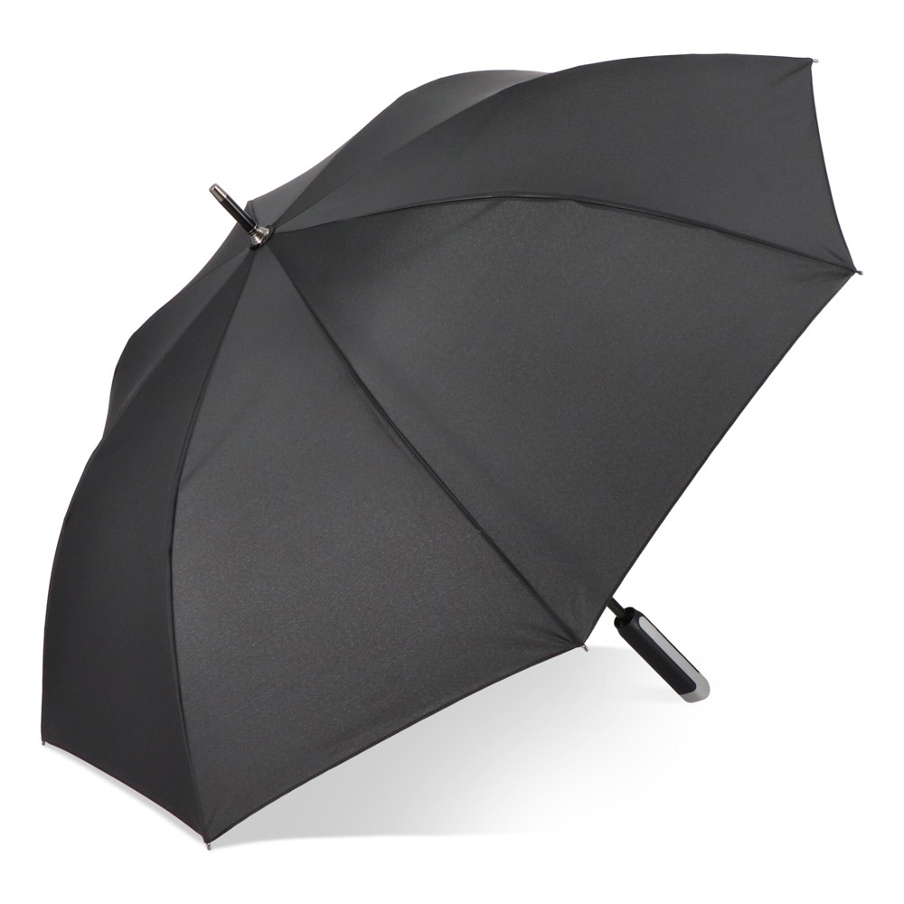 Emerantia 190T Pongee 23" Stokparaplu Auto open - Zwart