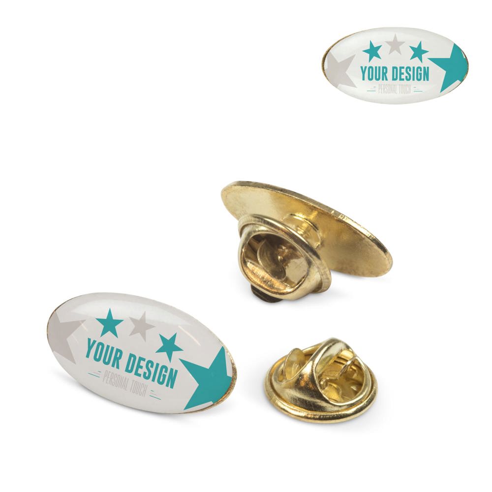 Badge metalen pin 20x12mm