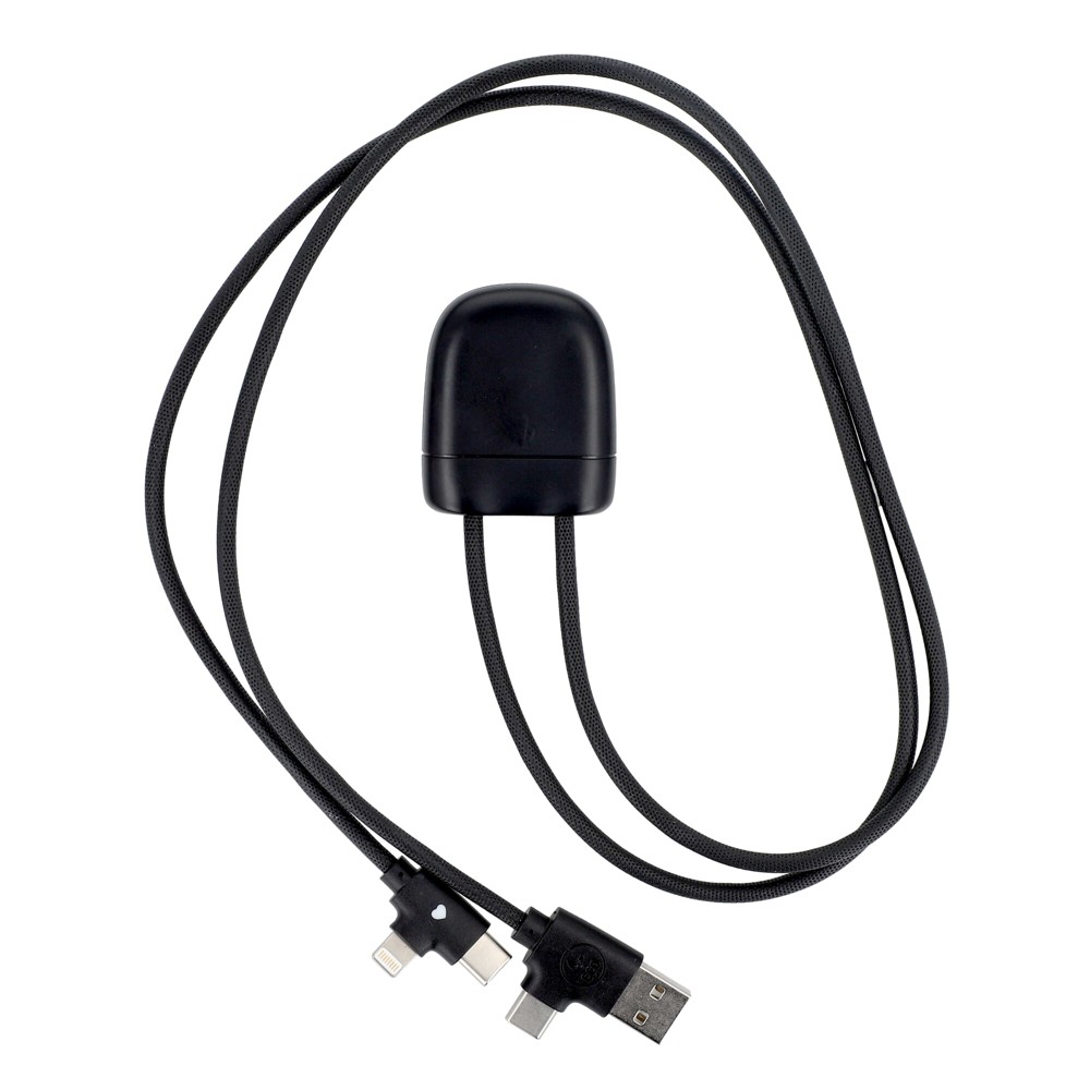 4034 - Xoopar Ice-Tag kabel voorzien van Find My tracker - Zwart