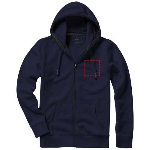 Arora 300 g/m² unisex hoodie met ritssluiting