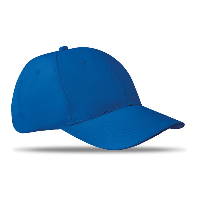 BASIE APOLLO - 6 panelen baseballpet 160g/m² - Royal Blauw