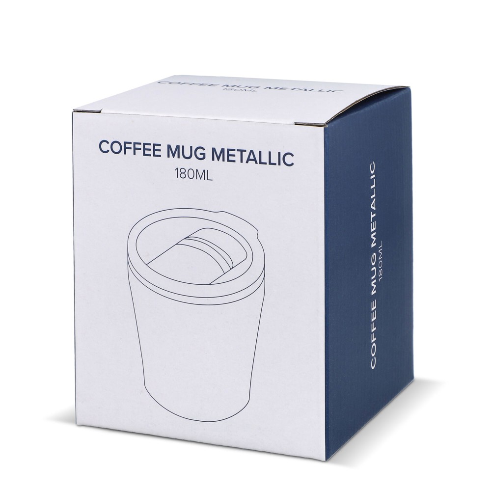 Koffiebeker metallic 180ml