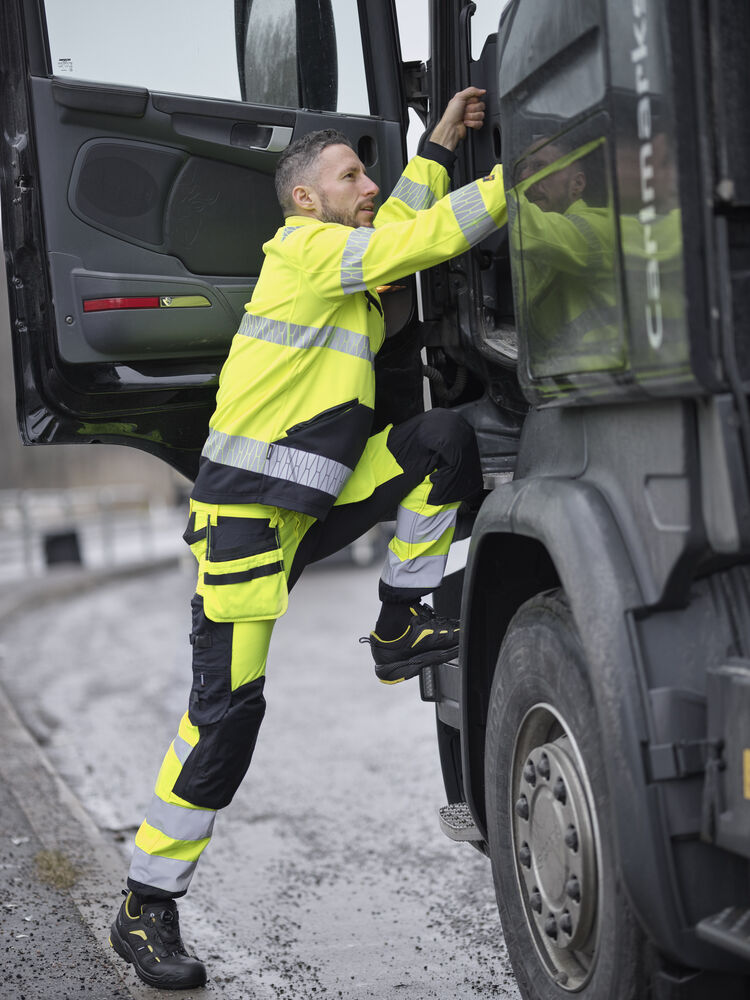 Jobman - 1190 Hi-Vis Windblocker Jacket Geel/Zwart XS