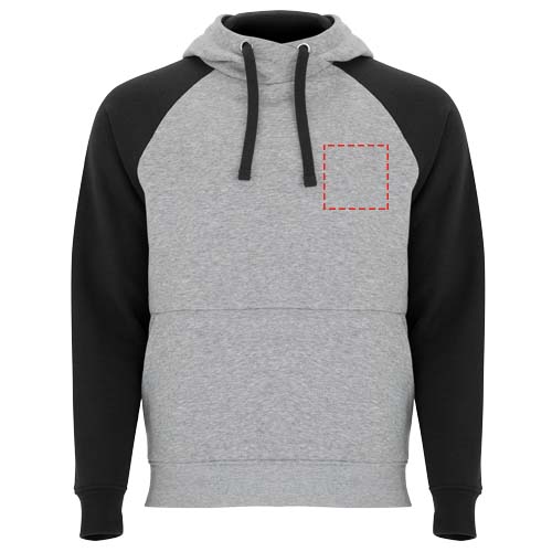 Badet 280 g/m² unisex tweekleurige hoodie