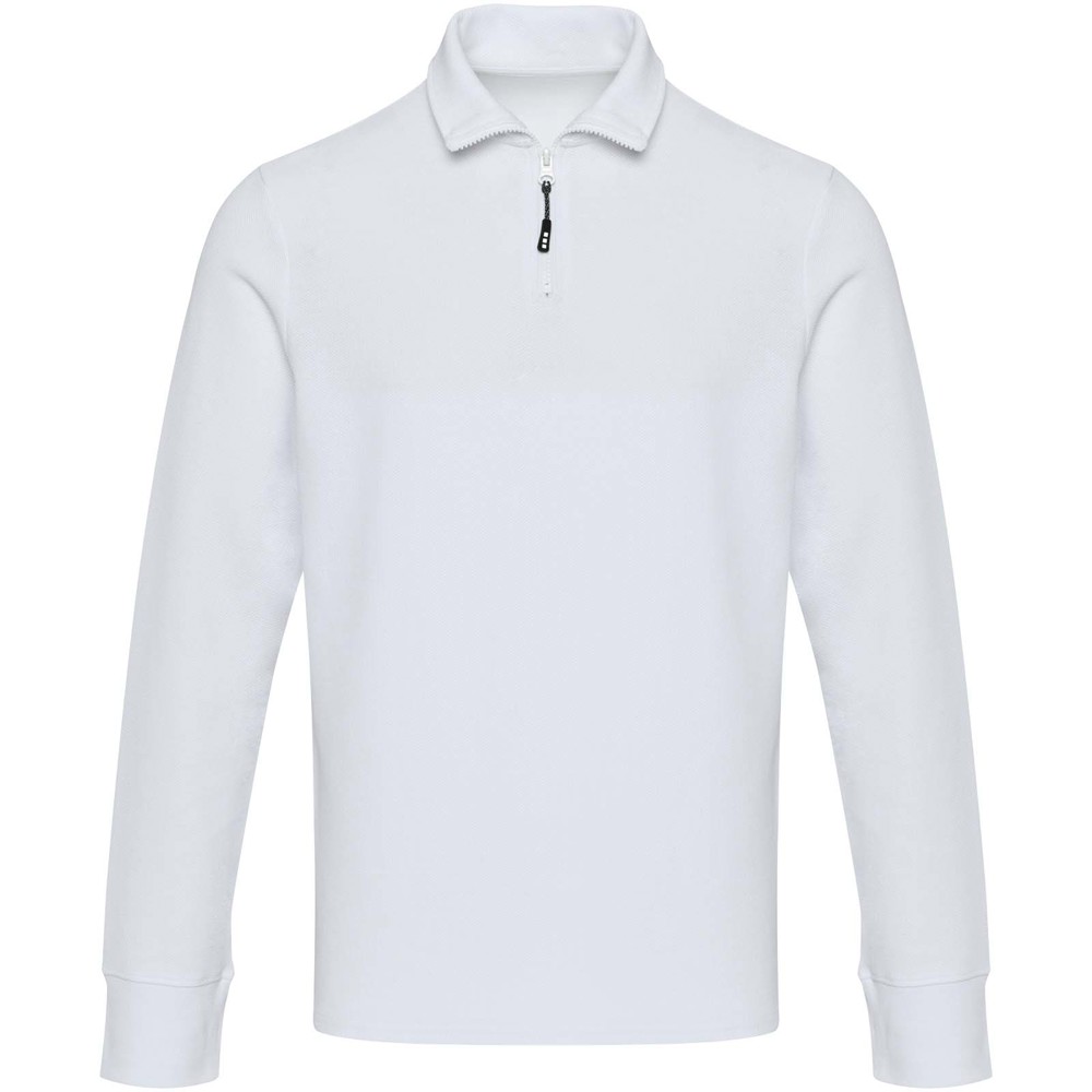 Apollo 245 g/m² uniseks half-zip poloshirt met lange mouwen