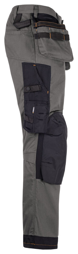 Jobman - 2164 Stretch Trousers HP Donkergrijs/Zwart 152