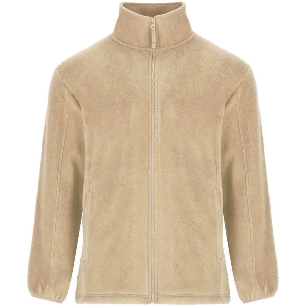 Artic fleece herenjack met volledige rits - Zand