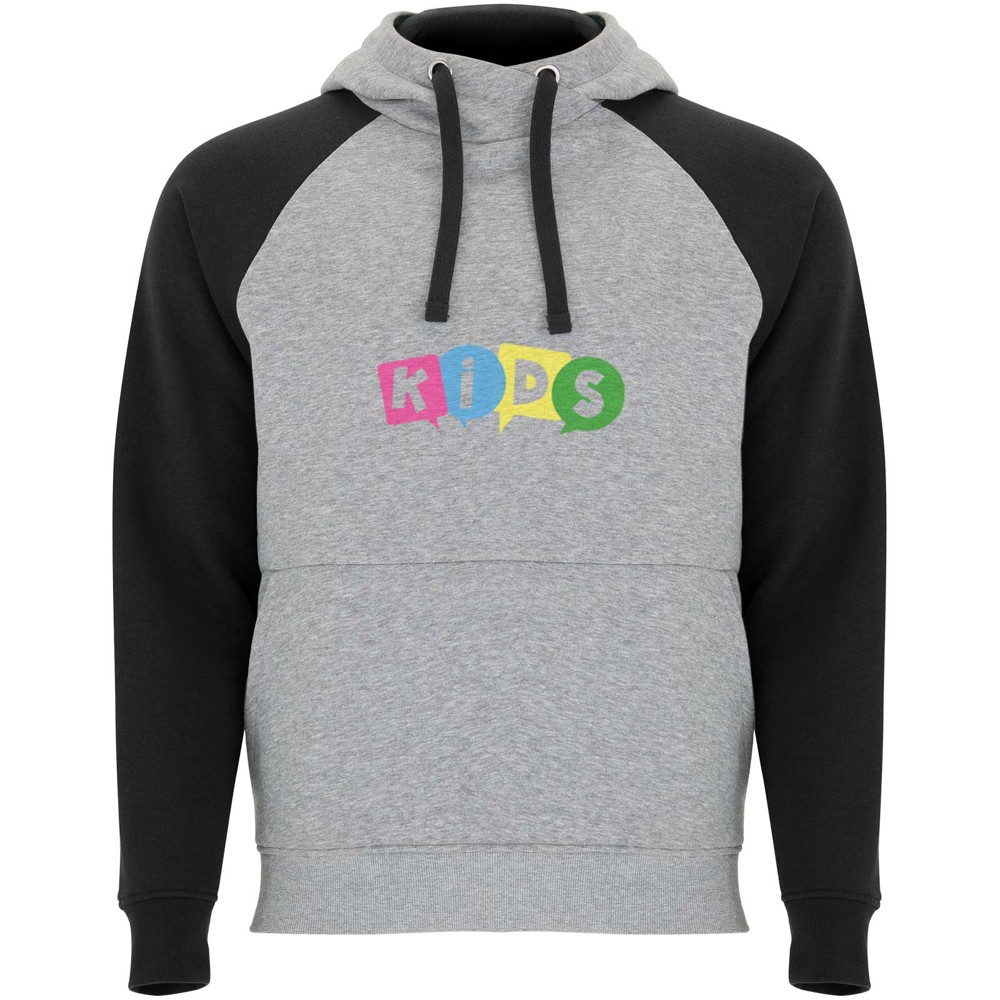 Badet 280 g/m² tweekleurige kinderhoodie