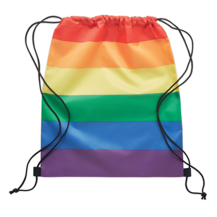BOW - Regenboog RPET trekkoordrugzak