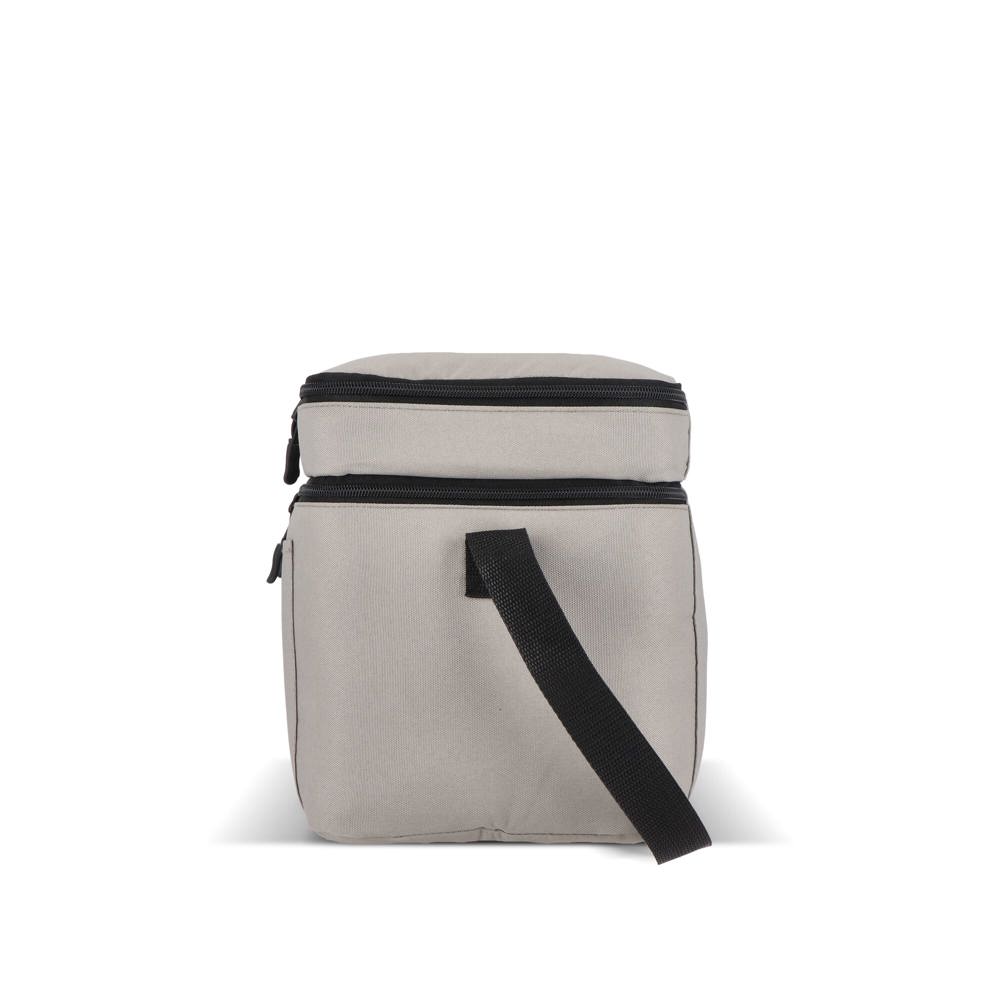 600D gerecycled PET koeltas met twee vakken 30 x 20 x 24 cm 12 L