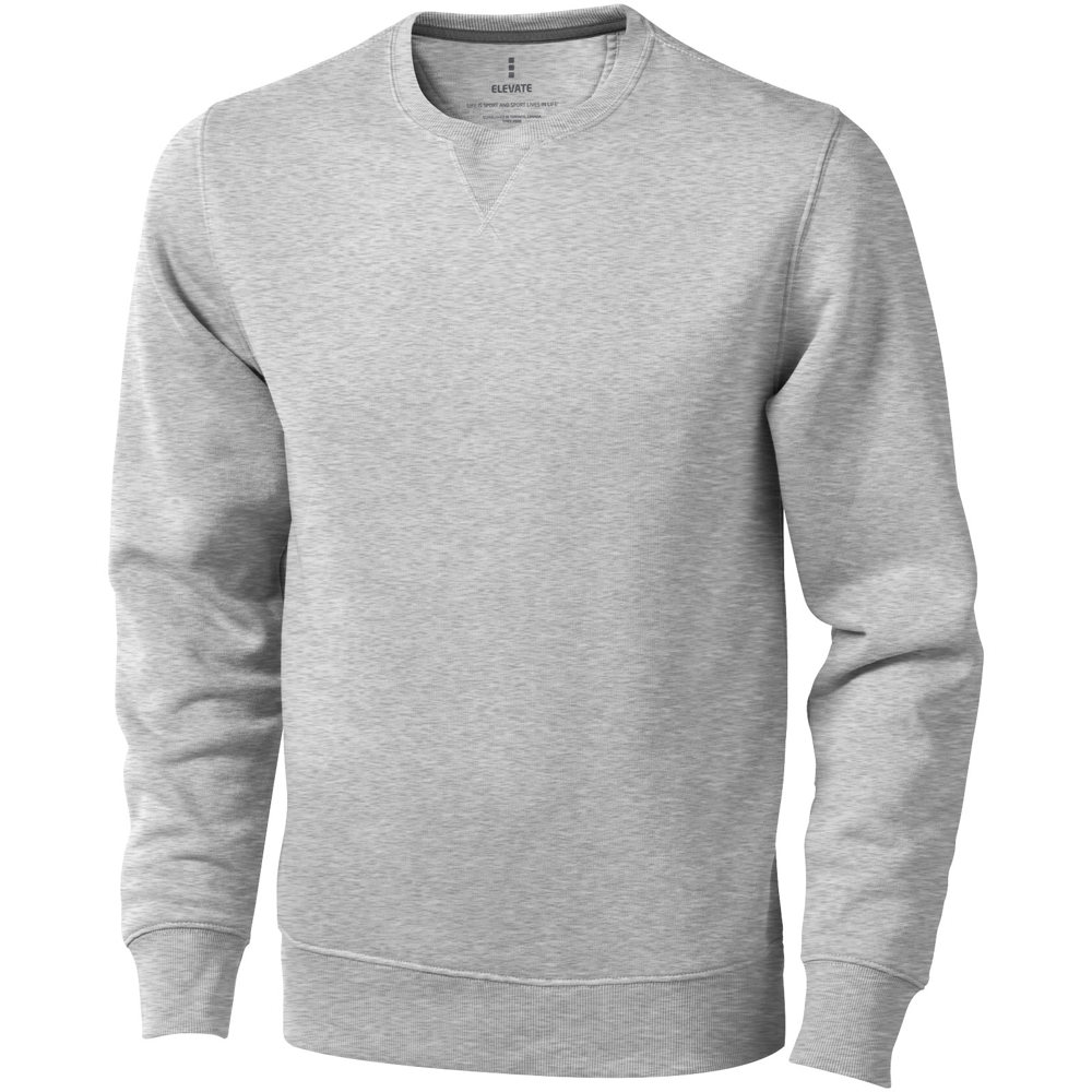 Arora 300 g/m² unisex sweater met ronde hals - Grijs gemêleerd