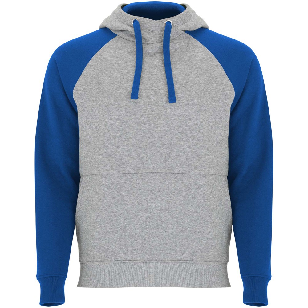 Badet 280 g/m² unisex tweekleurige hoodie - Gemêleerd grijs, Koningsblauw